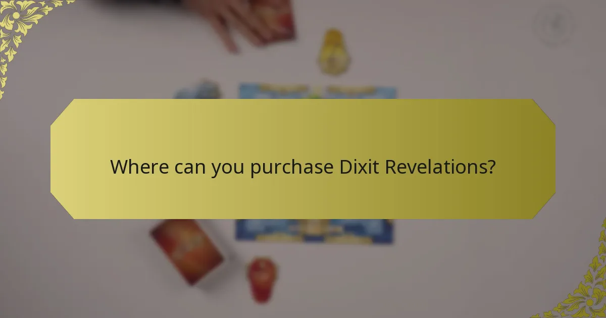 Where can you purchase Dixit Revelations?